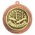 Bronze Superstar Gymnastics Medal 60mm - view 1