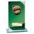 Seismic Green Glass Rugby Award 170mm - view 1