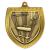 Gold Cobra Shield Gymnastics Medal 70mm - view 1