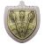 Silver Cobra Shield Darts Medal 70mm - view 1