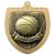 Gold Cobra Shield Basketball Medal 70mm - view 1