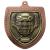 Bronze Cobra Shield Ice Hockey Medal 70mm - view 1
