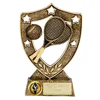 125mm Star Shield Tennis Trophy