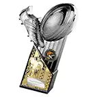 The Marauders Gold Shirt Rugby Trophy 190mm