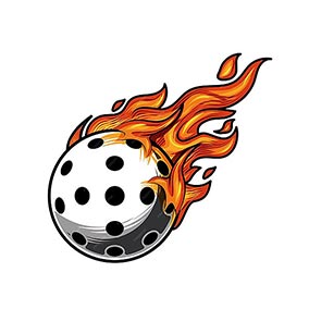 Pickleball On Fire Centre 25mm