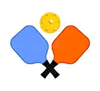 Pickleball Centre Blue Orange 25mm