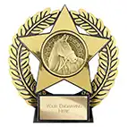 Emperor Star Gold Equestrian Plaque