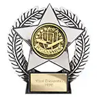 Emperor Star Silver Gymnastics Plaque