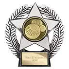 Emperor Star Silver Lawn Bowls Plaque