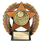 Emperor Star Bronze Netball Plaque