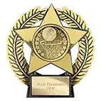 Emperor Star Gold Netball Plaque