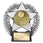 Emperor Star Silver Netball Plaque