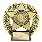 Gold Emperor Star Dance Trophy 120mm