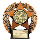 Emperor Star Bronze Attendance Award Plaque