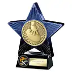 Blue Superstar Rugby Trophy 140mm