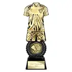 Intensity Gold Shirt Badminton Trophy