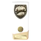 White Prime Cobra Rugby Trophy 160mm
