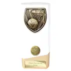 White Prime Cobra Netball Trophy 160mm