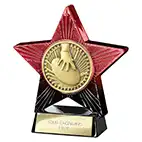 Red Superstar Rugby Trophy 110mm