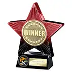 Red Superstar Winner Trophy 140mm
