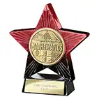 Red Superstar Maths Award 110mm