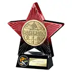Red Superstar Maths Award 140mm
