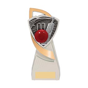 19cm Utopia White Cricket Trophy