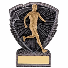 Utopia Mini Running Male Shield Trophy
