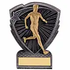 Utopia Mini Running Male Shield Trophy