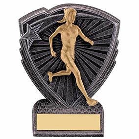 Utopia Mini Running Female Shield Trophy