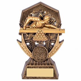 Allstar Pool Snooker Male Trophy 145mm