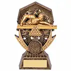 Allstar Pool Snooker Male Trophy 145mm