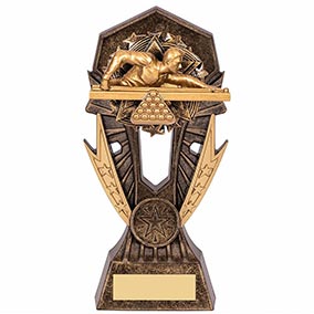 Allstar Pool Snooker Male Trophy 185mm