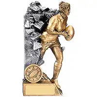 16cm Breakout Female Rugby Award