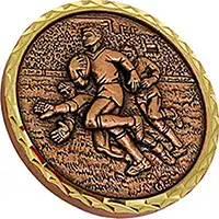 Bronze Rugby Medals 60mm