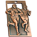Bronze Ingot Rugby Medal 56mm