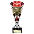 Red & Silver Cobra Star Lawn Bowls Cup 210mm