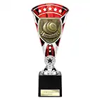 Red & Silver Cobra Star Lawn Bowls Cup 230mm