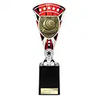 Red & Silver Cobra Star Lawn Bowls Cup 255mm