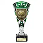 Green & Silver Cobra Star Lawn Bowls Cup 210mm