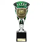 Green & Silver Cobra Star Lawn Bowls Cup 230mm