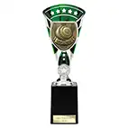 Green & Silver Cobra Star Lawn Bowls Cup 255mm