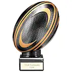 155mm Black Viper Legend Rugby Trophy
