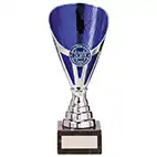 Blue Silver Rising Stars Plastic Cup 185mm