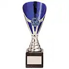 Blue Silver Rising Stars Plastic Cup 200mm