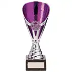 Purple Silver Rising Stars Plastic Cup 185mm