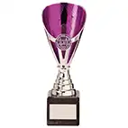 Purple Silver Rising Stars Plastic Cup 200mm