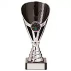 Black Silver Rising Stars Plastic Cup 170mm