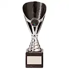 Black Silver Rising Stars Plastic Cup 200mm