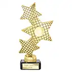 Gold Trinity Star Trophy 185mm